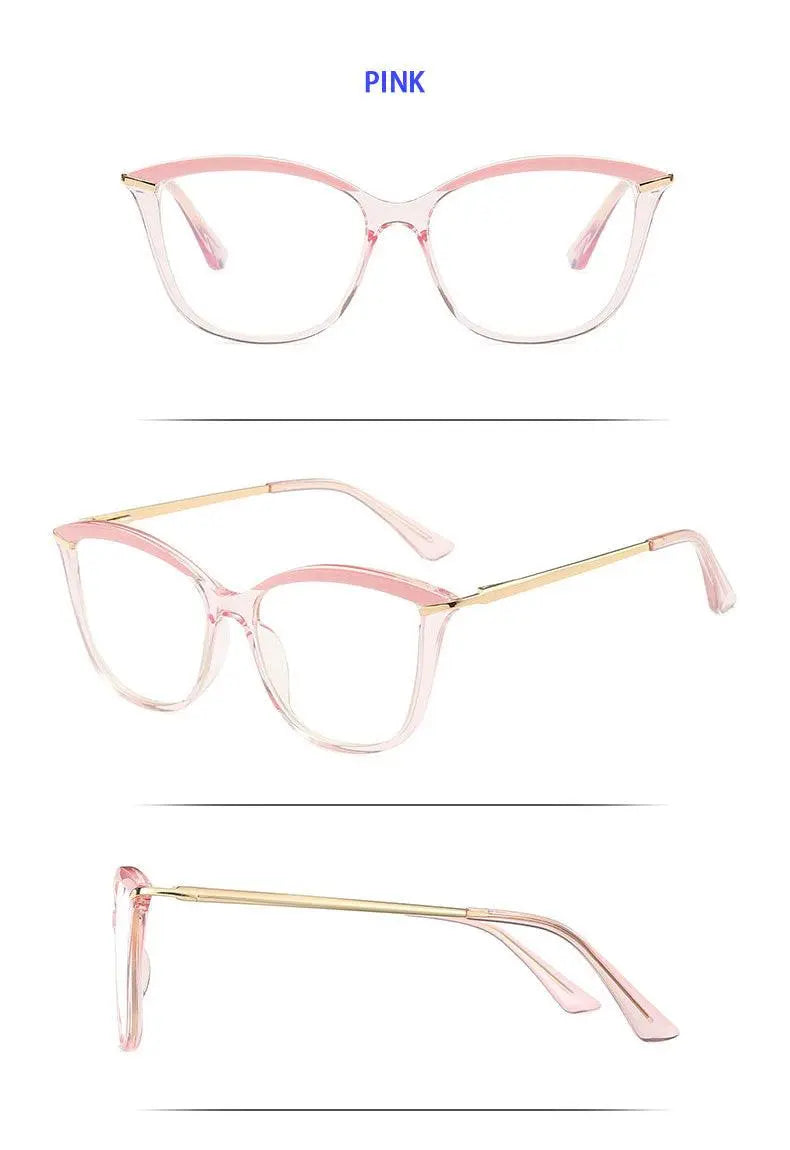 Women's Cat Eye Full Rim TR90 Prescription Glasses 2036 — view 18 | Rx Spectacle