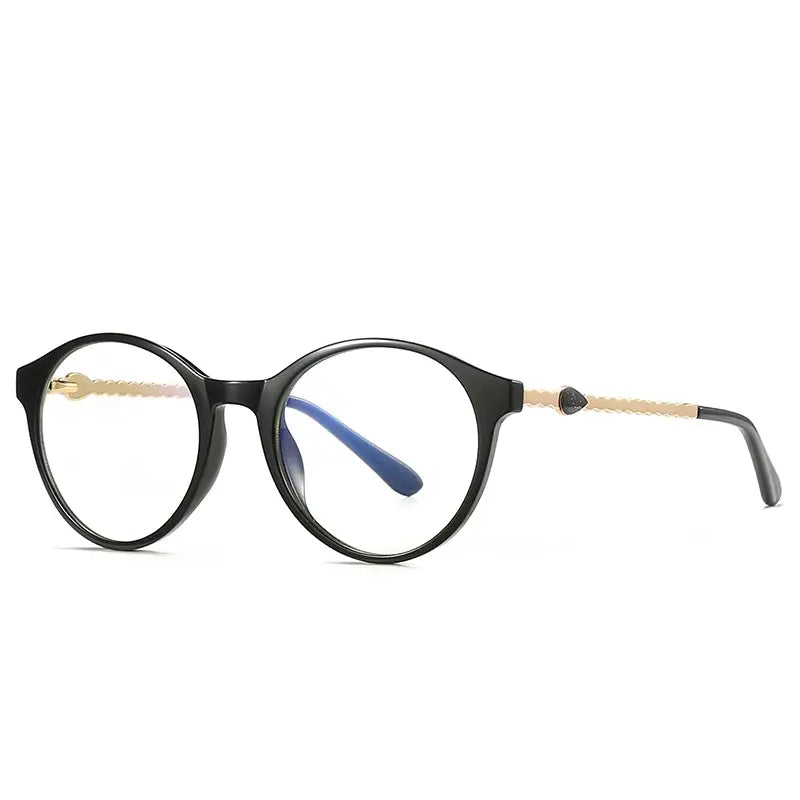 Women's Round Full Rim TR90 Prescription Glasses 942066 — view 7 | Rx Spectacle