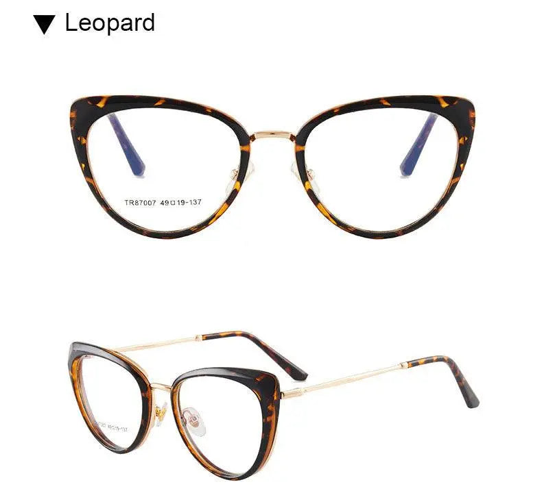 Women's Cat Eye Full Rim TR90 Prescription Glasses 7007 — view 21 | Rx Spectacle