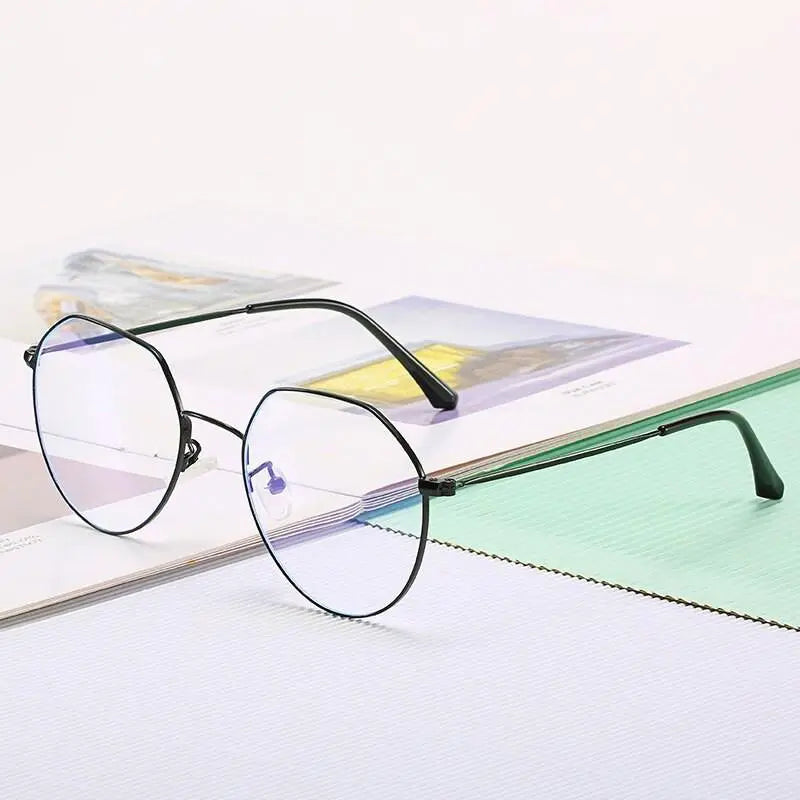 Unisex Round Full Rim Alloy Prescription Glasses 66030 — view 1 | Rx Spectacle