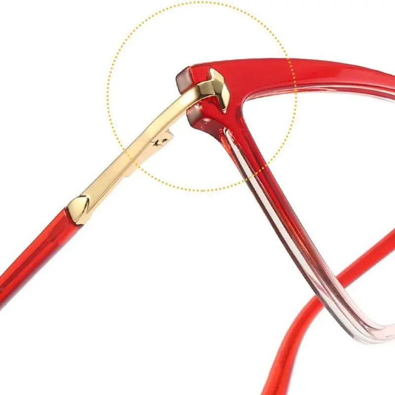 Women's Cat Eye Full Rim TR90 Prescription Glasses 2077 — view 8 | Rx Spectacle