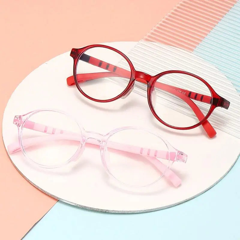 Unisex Round Full Rim Titanium Prescription Glasses Trd108 — view 10 | Rx Spectacle