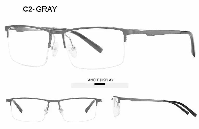 Unisex Semi-Rimless Alloy Prescription Glasses 6331 — view 18 | Rx Spectacle