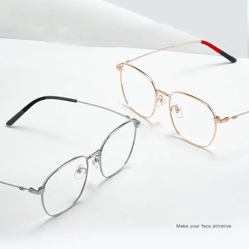 Unisex Full Rim Titanium Prescription Glasses 7525 — view 7 | Rx Spectacle
