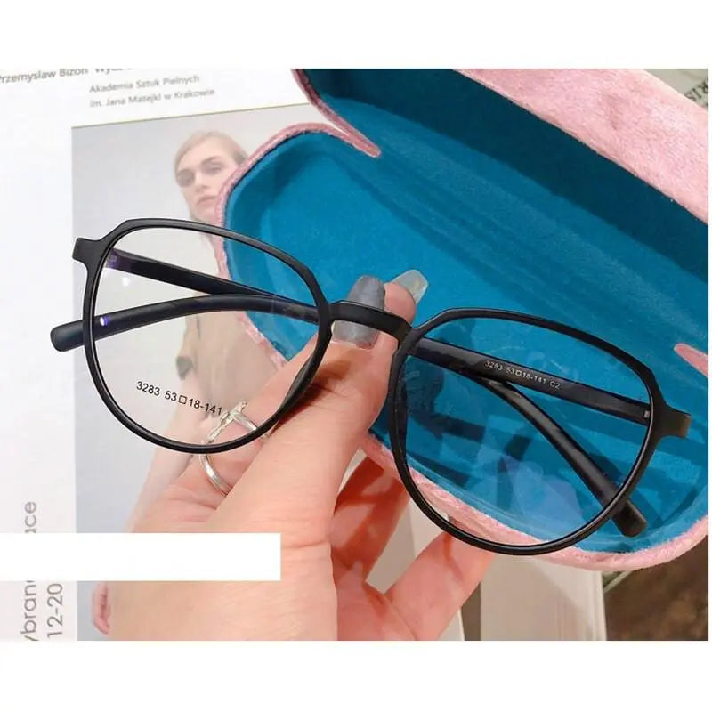 Women's Round Full Rim Resin Prescription Glasses 3283 — view 3 | Rx Spectacle