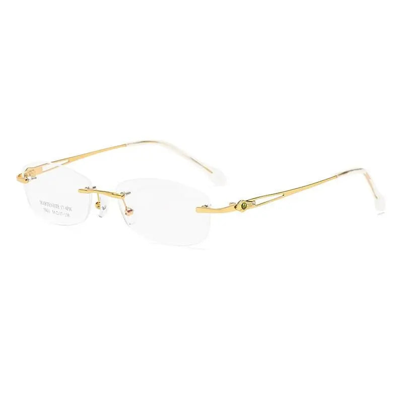 Women's Rimless Titanium Prescription Glasses 5901 — view 10 | Rx Spectacle