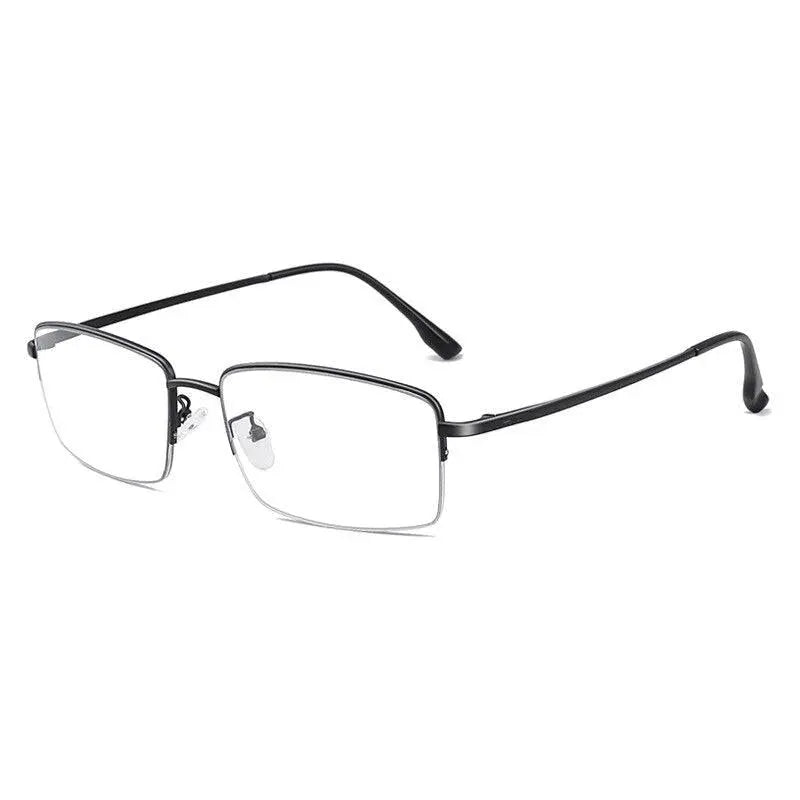 Unisex Rectangular Full Rim Alloy Prescription Glasses 2332 — view 9 | Rx Spectacle