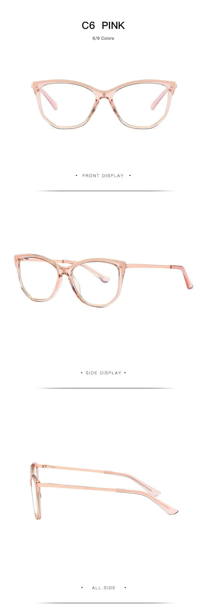 Women's Cat Eye Full Rim Acetate Prescription Glasses 2048 — view 19 | Rx Spectacle