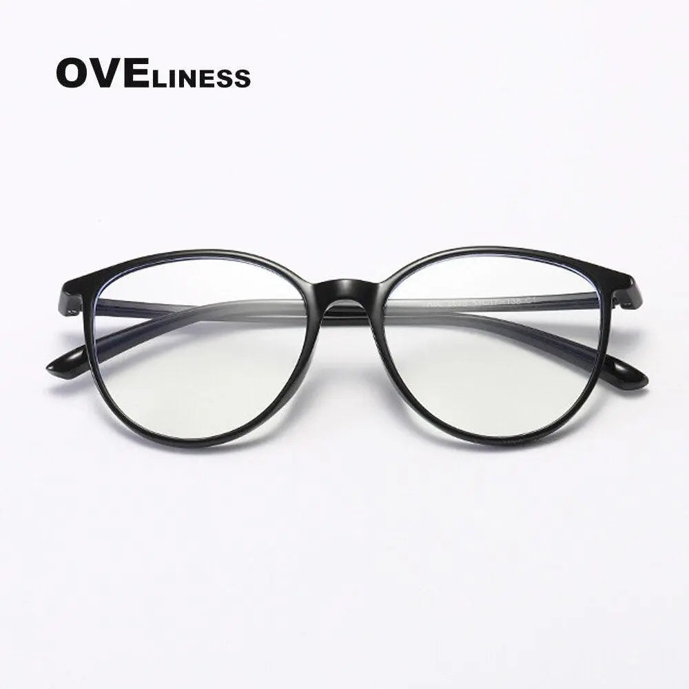 Unisex Round Full Rim Titanium Prescription Glasses 8075 — view 7 | Rx Spectacle