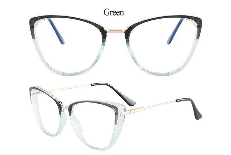 Women's Cat Eye Full Rim TR90 Prescription Glasses 7033 — view 20 | Rx Spectacle