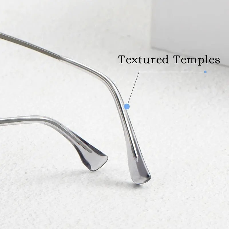Unisex Full Rim Titanium Double Bridge Prescription Glasses L1361 — view 7 | Rx Spectacle
