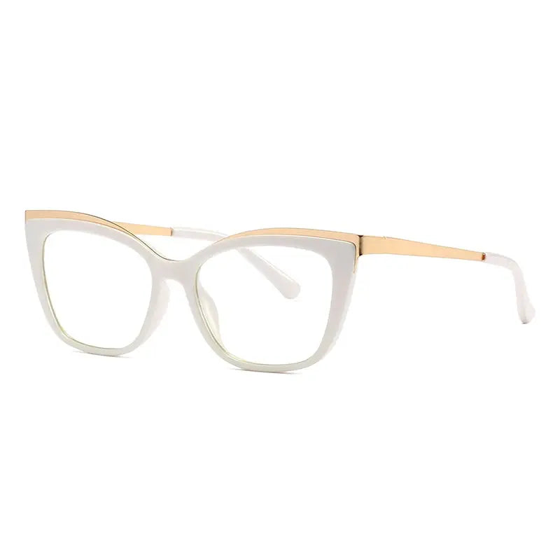 Women's Cat Eye Full Rim TR90 Prescription Glasses 772049 — view 7 | Rx Spectacle
