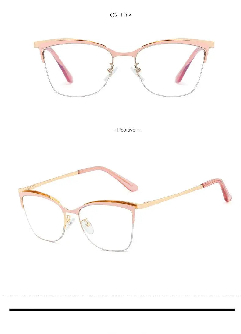 Women's Cat Eye Full Rim TR90 Prescription Glasses 95661 — view 17 | Rx Spectacle