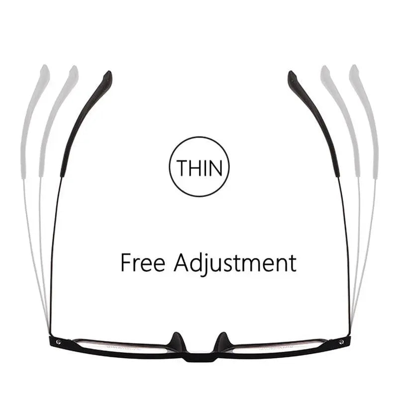 Unisex Full Rim Titanium Prescription Glasses Y8883 — view 4 | Rx Spectacle
