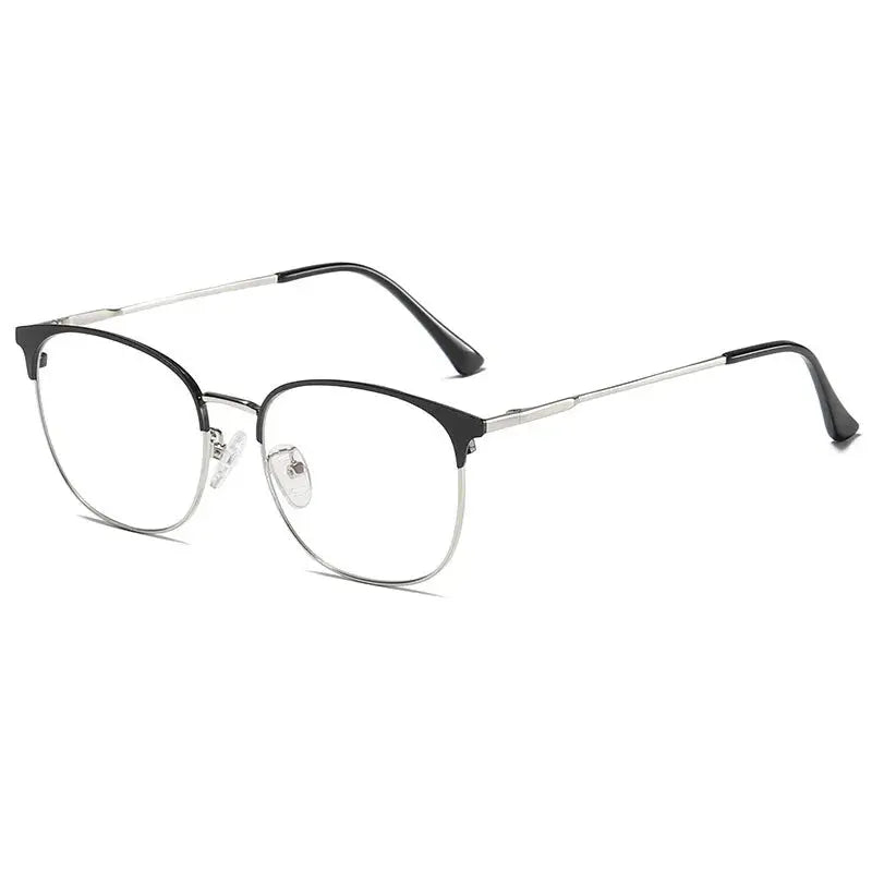 Unisex Browline Full Rim Acetate Prescription Glasses 9123 — view 6 | Rx Spectacle