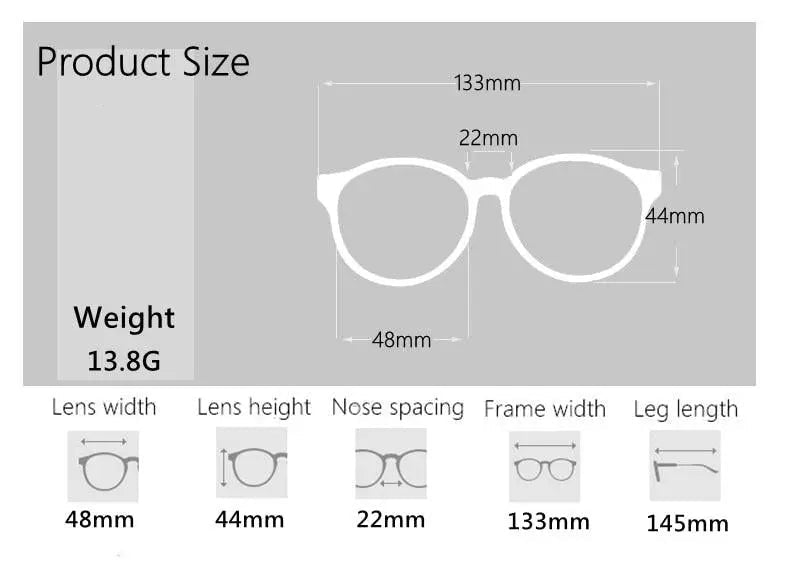 Unisex Round Full Rim Titanium Screwless Prescription Glasses 28607 — view 11 | Rx Spectacle