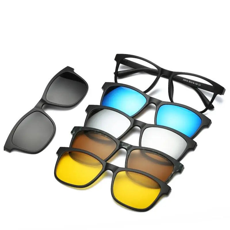 Unisex Full Rim Acetate Clip-On Prescription Glasses 1 — view 10 | Rx Spectacle