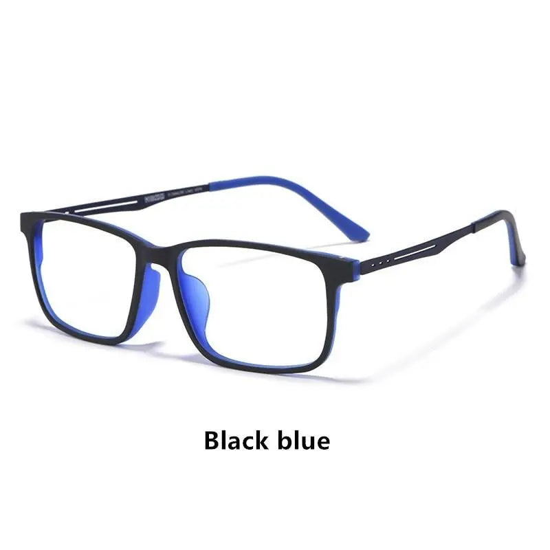 Men's Square Full Rim Titanium Prescription Glasses 8838 — view 9 | Rx Spectacle