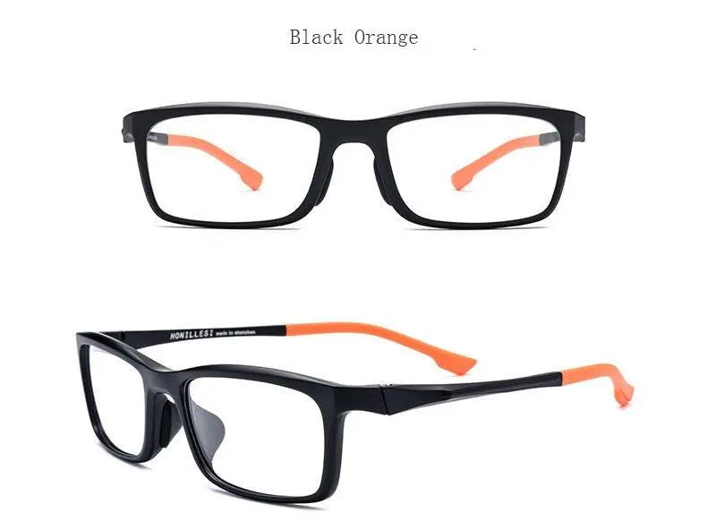 Men's Rectangular Full Rim Titanium Sports Glasses 17209 — view 18 | Rx Spectacle