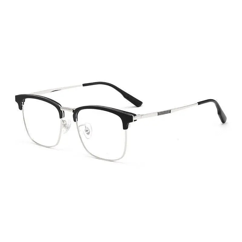 Men's Square Full Rim Titanium Prescription Glasses 2312YJ — view 6 | Rx Spectacle