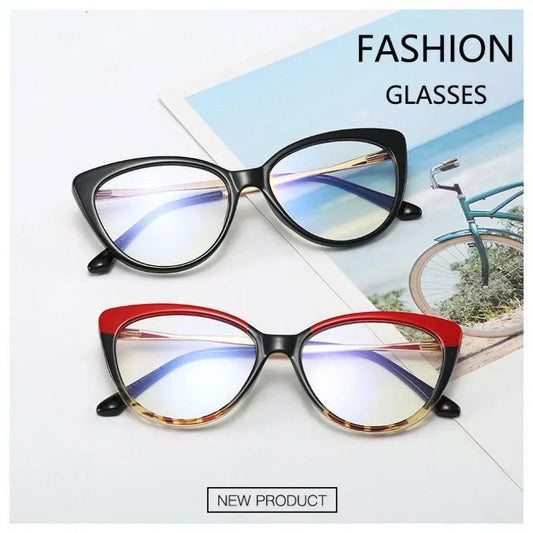 Women's Cat Eye Full Rim Acetate Prescription Glasses 92388 — view 1 | Rx Spectacle
