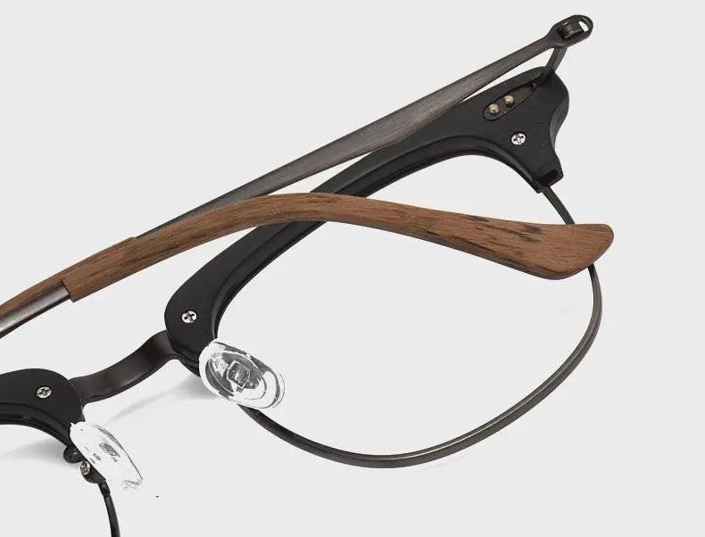 Men's Round Full Rim Alloy Prescription Glasses 8057 — view 16 | Rx Spectacle