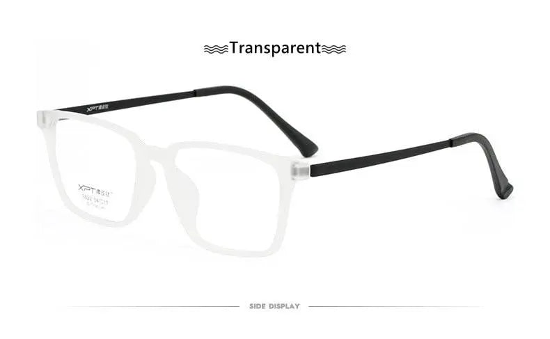 Men's Square Full Rim Titanium Prescription Glasses 9822 — view 18 | Rx Spectacle