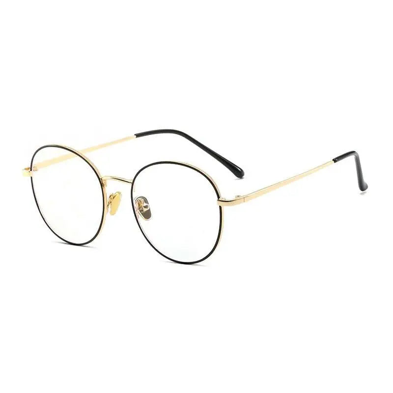 Unisex Round Full Rim Alloy Prescription Glasses 9905 — view 10 | Rx Spectacle