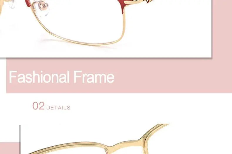 Women's Full Rim Titanium Prescription Glasses 86061 — view 28 | Rx Spectacle
