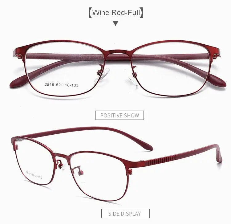 Unisex Full Rim Alloy Prescription Glasses 2516 — view 23 | Rx Spectacle