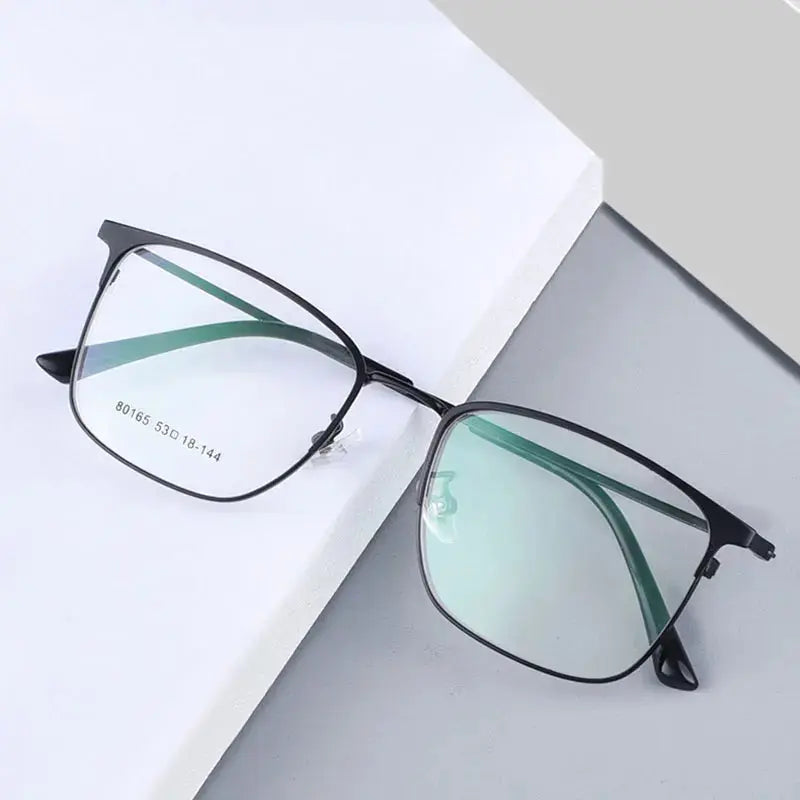 Women's Square Full Rim Alloy Prescription Glasses 80165 — view 1 | Rx Spectacle