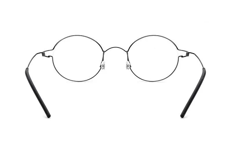 Unisex Round Full Rim Titanium Screwless Prescription Glasses 28607 — view 14 | Rx Spectacle
