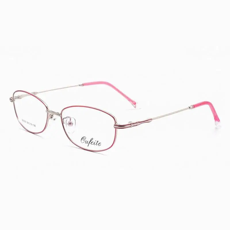 Women's Rectangular Full Rim Alloy Prescription Glasses 050 — view 17 | Rx Spectacle