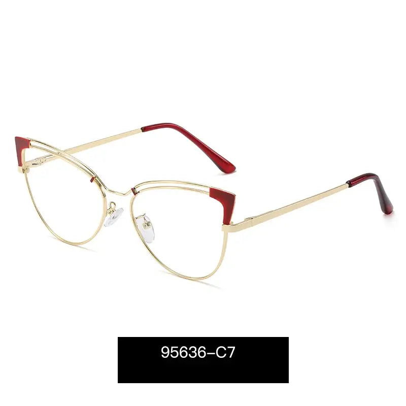 Women's Cat Eye Full Rim TR90 Prescription Glasses 495636 — view 6 | Rx Spectacle