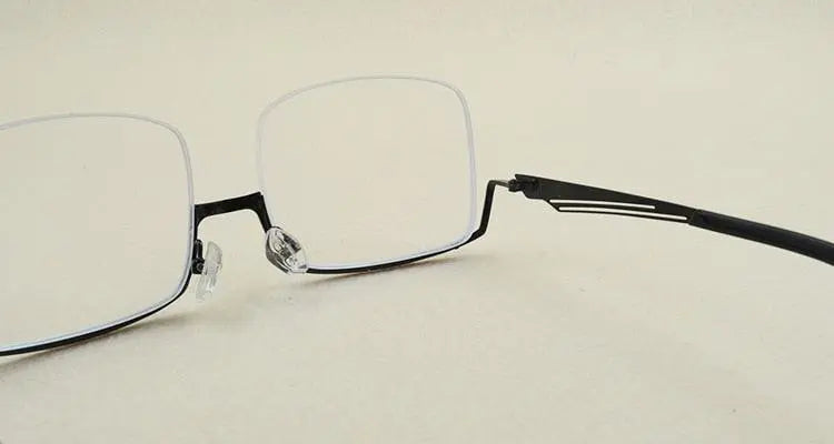 Men's Semi-Rimless Alloy Prescription Glasses YS01 — view 13 | Rx Spectacle