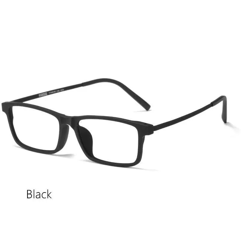 Men's Square Full Rim Titanium Prescription Glasses 8836X — view 7 | Rx Spectacle
