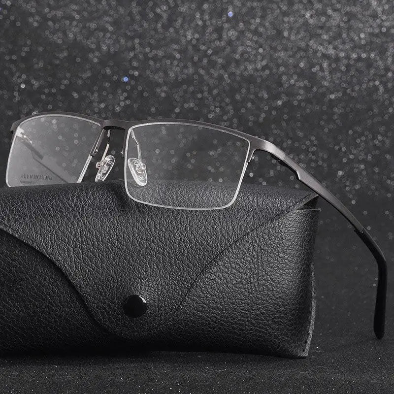 Unisex Semi-Rimless Alloy Prescription Glasses 6331 — view 1 | Rx Spectacle