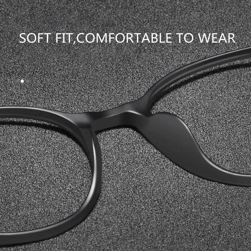 Unisex Irregular Full Rim Titanium Prescription Glasses 1935 — view 3 | Rx Spectacle