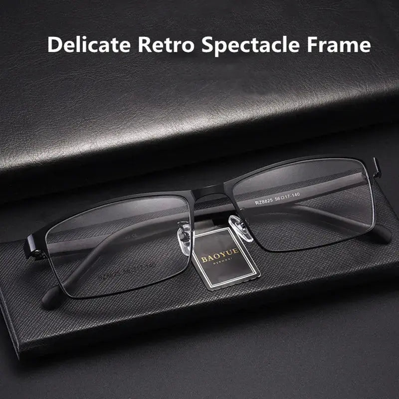 Unisex Square Full Rim Alloy Reading Glasses 8825 — view 2 | Rx Spectacle