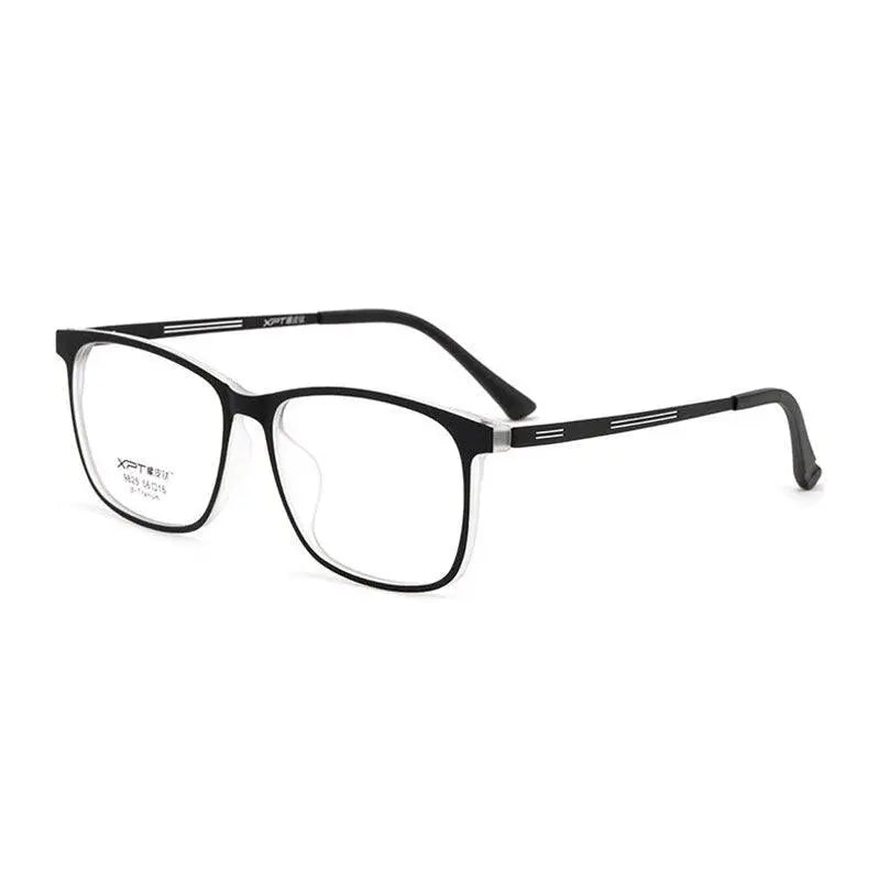 Unisex Square Full Rim Titanium Prescription Glasses 9825 — view 6 | Rx Spectacle
