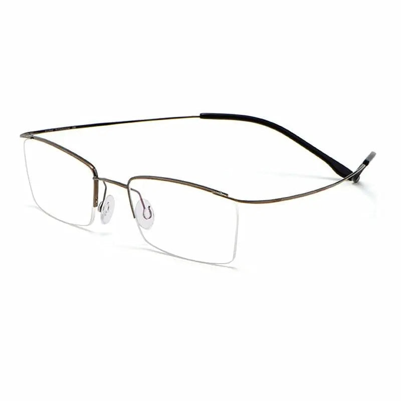 Men's Semi-Rimless Titanium Prescription Glasses 30004 — view 7 | Rx Spectacle