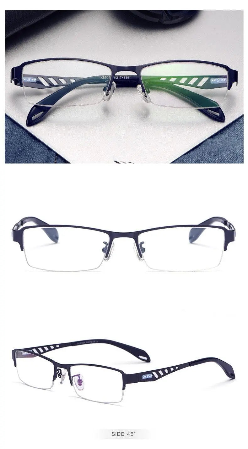 Unisex Semi-Rimless TR90 Prescription Glasses Xs505 — view 15 | Rx Spectacle