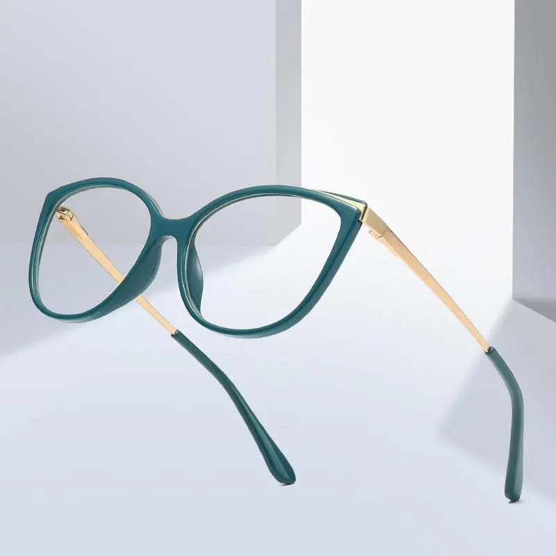 Women's Cat Eye Full Rim Acetate Prescription Glasses 2052 — view 1 | Rx Spectacle
