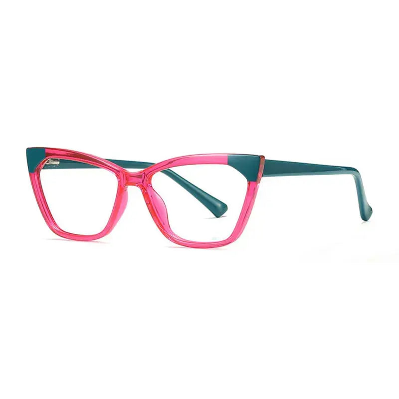 Women's Cat Eye Full Rim TR90 Prescription Glasses 62040 — view 8 | Rx Spectacle