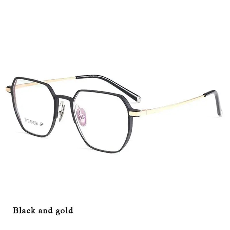 Unisex Full Rim Titanium Prescription Glasses 66004 — view 9 | Rx Spectacle