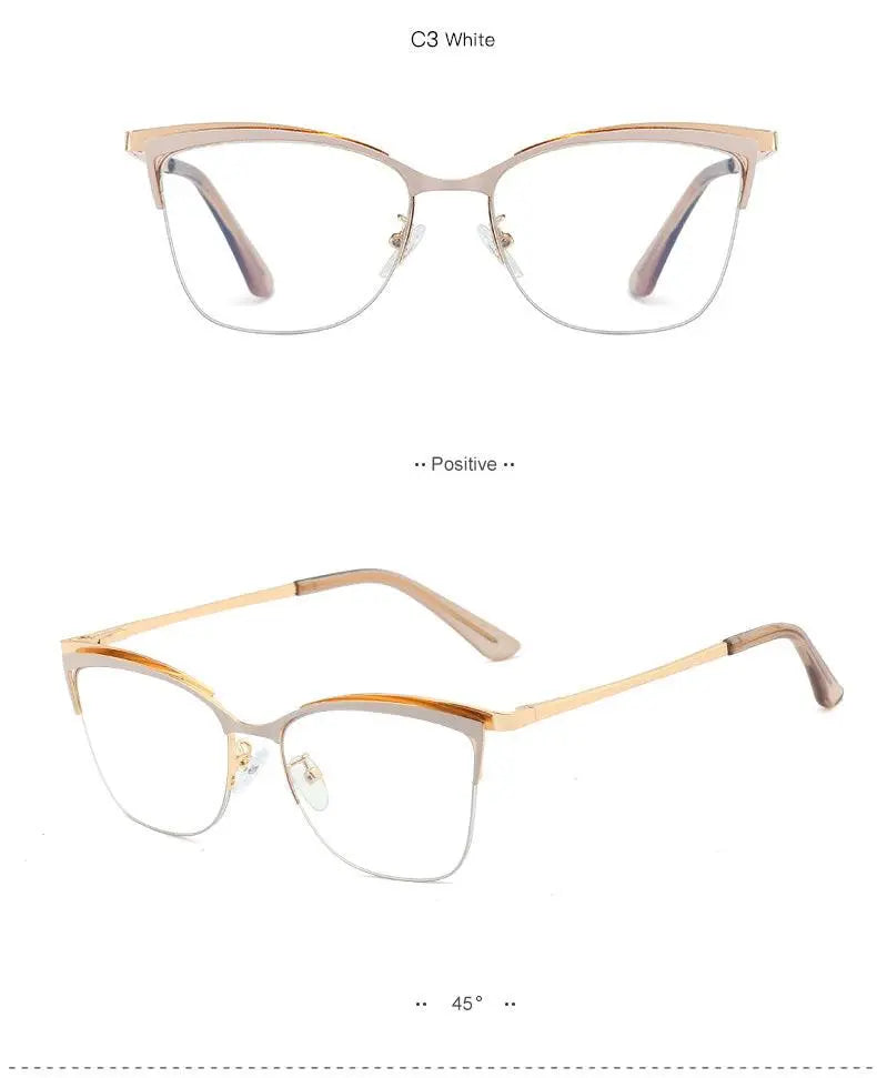 Women's Cat Eye Full Rim TR90 Prescription Glasses 95661 — view 15 | Rx Spectacle