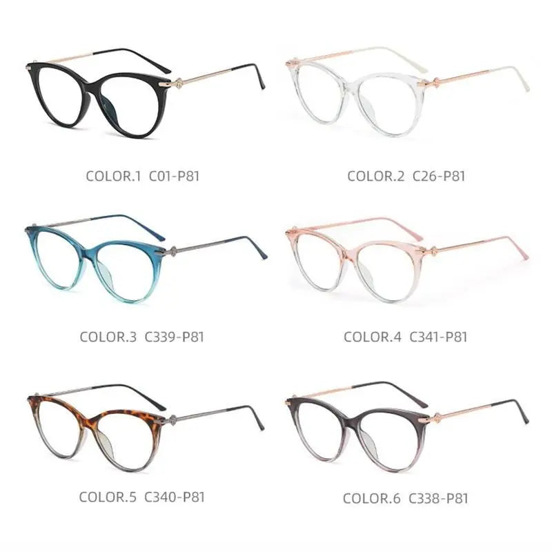 Women's Cat Eye Full Rim TR90 Prescription Glasses Tr2335 — view 6 | Rx Spectacle