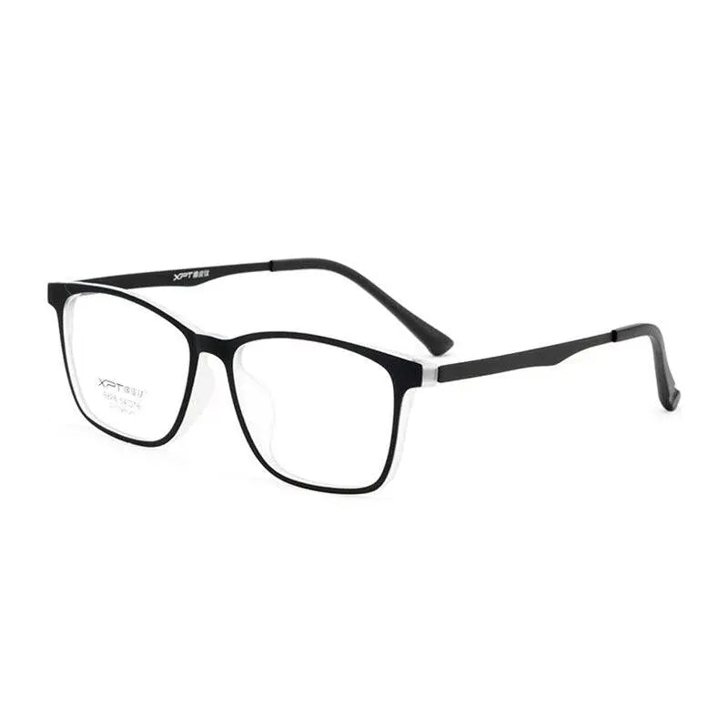 Unisex Square Full Rim Titanium Prescription Glasses 9828 — view 8 | Rx Spectacle