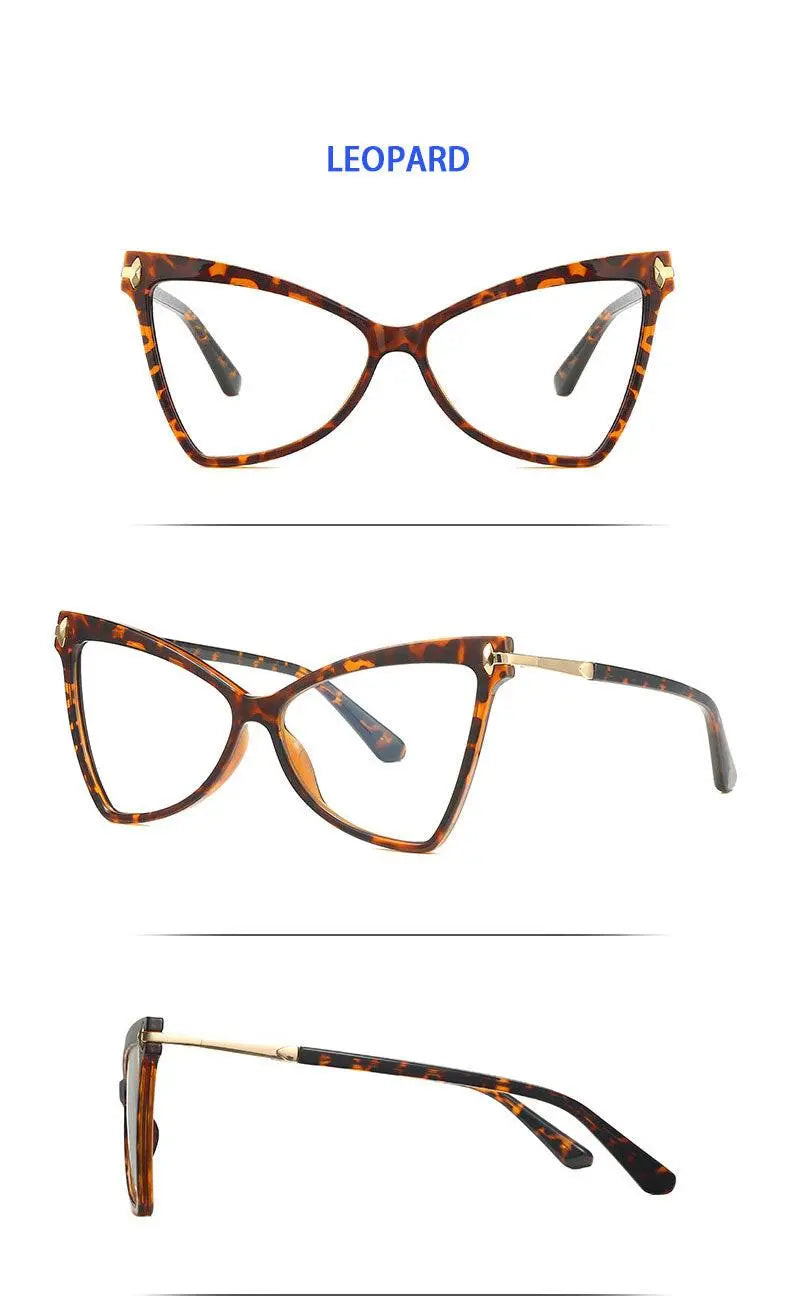 Women's Cat Eye Full Rim TR90 Prescription Glasses 2077 — view 17 | Rx Spectacle