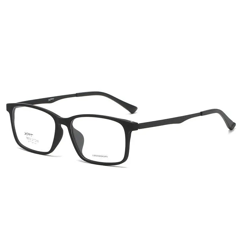Unisex Square Full Rim Titanium Prescription Glasses 9829 — view 4 | Rx Spectacle